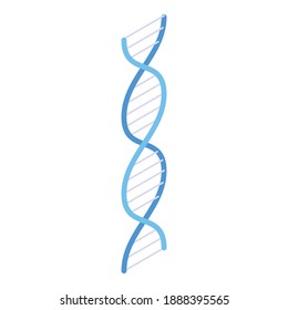 DNA icon. Isometric of DNA vector icon for web design isolated on white background