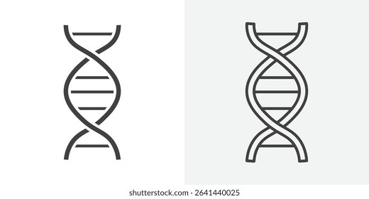 DNA icon Line graphics illustration