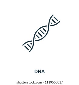 DNA icon. Line style icon design. UI. Illustration of DNA icon. Pictogram isolated on white. Ready to use in web design, apps, software, print.