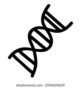 DNA icon in line style and handrawn style