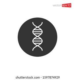 DNA Icon Logo Design Template