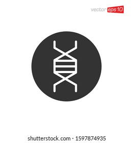 DNA Icon Logo Design Template