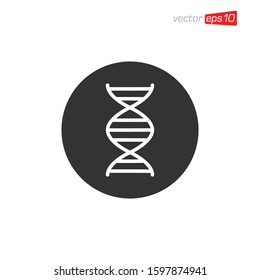 DNA Icon Logo Design Template