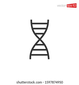 DNA Icon Logo Design Template