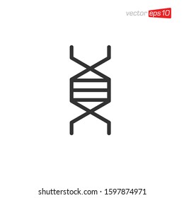 DNA Icon Logo Design Template