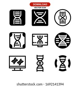 DNA icon or logo isolated sign symbol vector illustration - Collection of high quality black style vector icons
