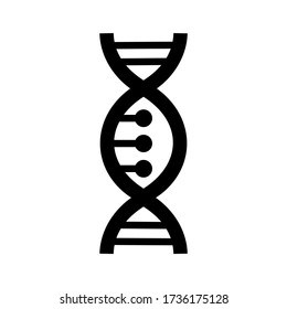 DNA icon or logo isolated sign symbol vector illustration - high quality black style vector icons

