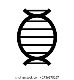DNA icon or logo isolated sign symbol vector illustration - high quality black style vector icons
