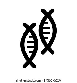 DNA icon or logo isolated sign symbol vector illustration - high quality black style vector icons
