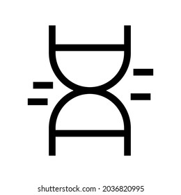 dna icon or logo isolated sign symbol vector illustration - high quality black style vector icons
