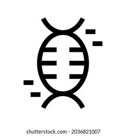 dna icon or logo isolated sign symbol vector illustration - high quality black style vector icons
