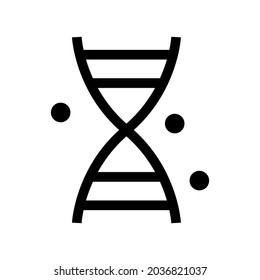 dna icon or logo isolated sign symbol vector illustration - high quality black style vector icons
