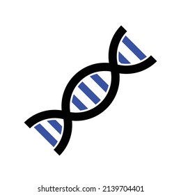 DNA Icon .Medical Vector Icon. Flat Design Medicine and Health Care.