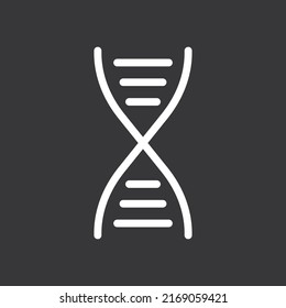 DNA-Symbol auf grauem Hintergrund