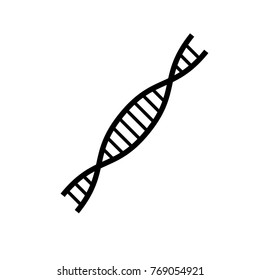 DNA icon on white