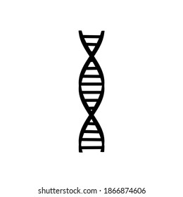 DNA-Symbol auf weißem Hintergrund