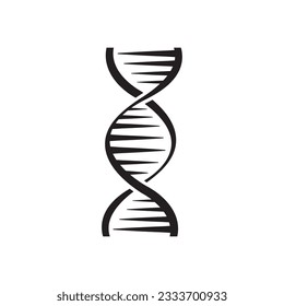 DNA icon on white background