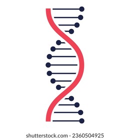 DNA-Symbol auf weißem Hintergrund