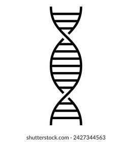 Dna icon on white background