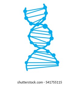 dna icon on white background. dna sign.