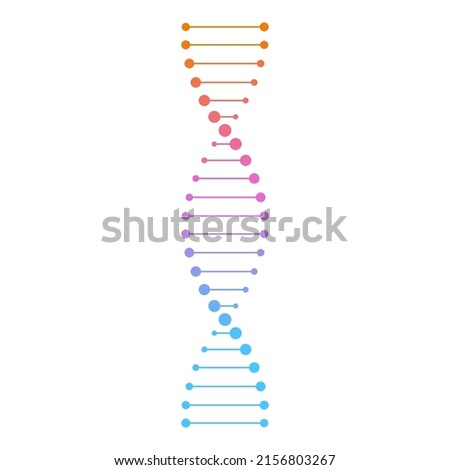 Dna icon on white background