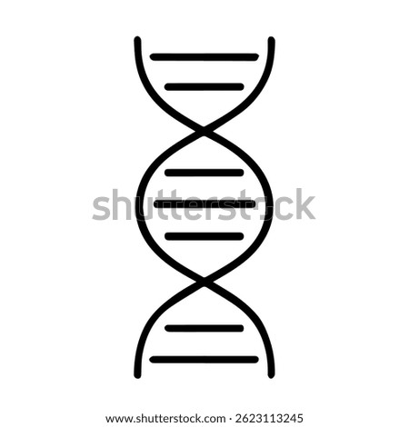 Dna icon on white background vector
Vector icon