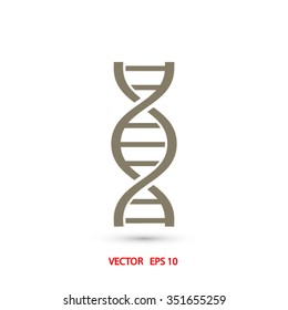 DNA icon. One of set web icons