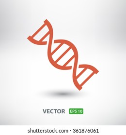 DNA icon. One of set web icons