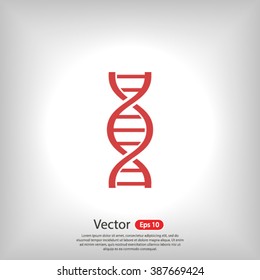 DNA icon. One of set web icons