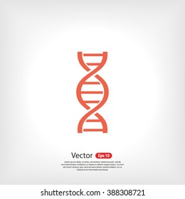 DNA icon. One of set web icons
