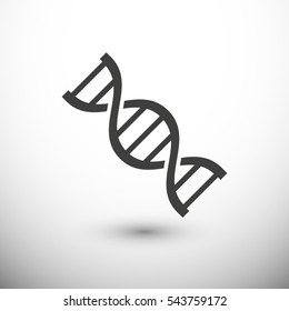 DNA icon. One of set web icons