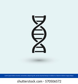 DNA icon. One of set web icons