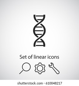 DNA icon. One of set web icons