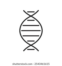 Ícone do Dna Vetor de contorno para interface do usuário da Web