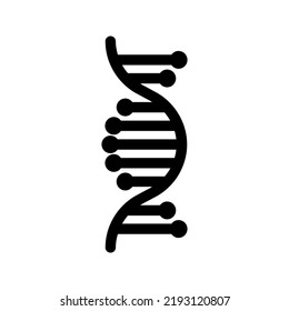 Icono de ADN. signo de ciencia. ilustración vectorial