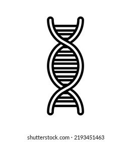 DNA icon. science sign. vector illustration