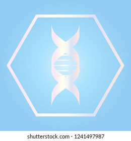 DNA icon, science and technologies