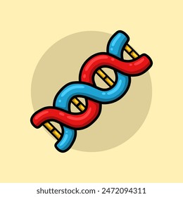 DNA Icon Science Vector Illustration Clipart