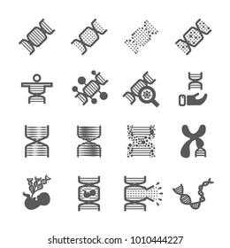 DNA icon set
