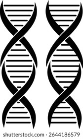 DNA icon set. Polygonal wireframe DNA molecule. Medical science, genetic biotechnology, chemistry biology, gene cell concept vector illustration isolated background. Innovation technology concept