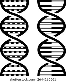 DNA icon set. Polygonal wireframe DNA molecule. Medical science, genetic biotechnology, chemistry biology, gene cell concept vector illustration isolated background. Innovation technology concept