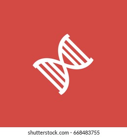 dna icon. sign design. red background