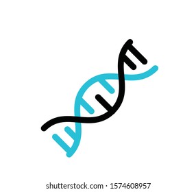 DNA icon sign vector logo illustration