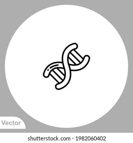 Dna icon sign vector,Symbol, logo illustration for web and mobile