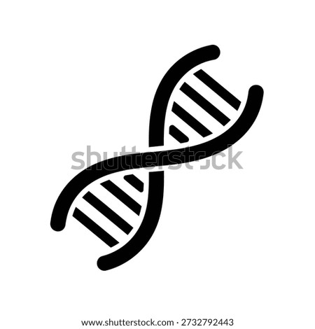 DNA icon silhouette vector illustration design