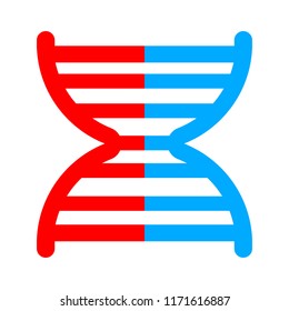 DNA icon. Simple element illustration. DNA symbol design from Pregnancy collection set. Can be used in web and mobile on white background