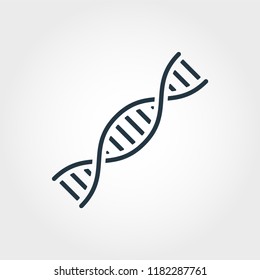 Dna icon. Simple element illustration Dna icon design from medicine collection. Line style icon design. Symbols for web design, apps, software, print.