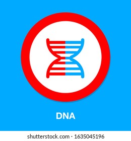 DNA icon. Simple element illustration. DNA symbol design from Pregnancy collection set. Can be used in web and mobile on white background