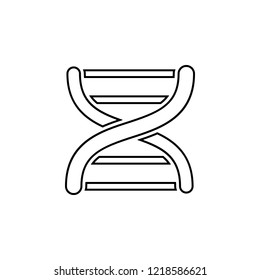Dna icon. Simple outline vector of education set for UI and UX, website or mobile application