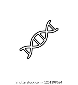DNA icon. Simple outline vector of Medecine set for UI and UX, website or mobile application